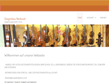 Tablet Screenshot of geigenbaunedwed.com